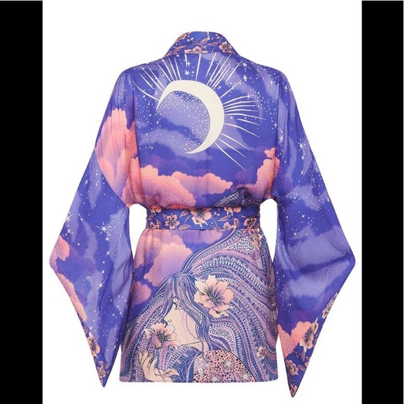 Spell Luna short boho kimono SM NWT - Picture 2 of 16